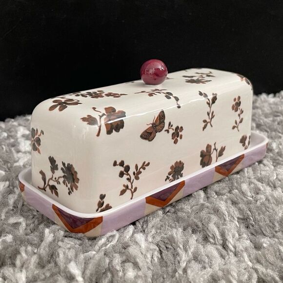 NIB Anthropologie Loren Butter Dish - Picture 3 of 8